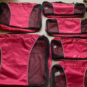 eBags Classic Set of Packing Cubes 6 Pieces -Red